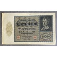 Банкнота 10000 марок 1922 год. Веймарская республика.