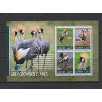 Уганда 2014** Птицы Венценосный журавль