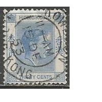 Гонконг. Король Георг VI. 1938г. Mi#151 III.