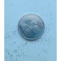 Коста Рика 50 колон 2023 год  Туманный лес. Бабочка Морфо