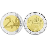 2 евро 2011 Словения Всемирный день пчёл UNC из ролла