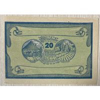 Геллеров Нотгельд Австрия, Мэннинг 20 геллеров 1920 год