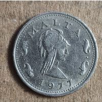 Мальта 2 цента 1977 г.,  KM# 9