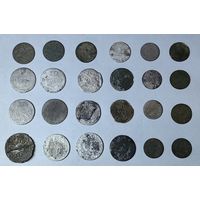 Лот серебряных монет ВКЛ. 24 шт