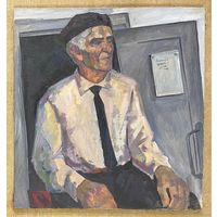 Малишевский А.А "Портрет учёного", 1978г. Холст, масло. Размер 80х75 см.