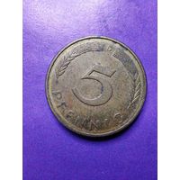 Германия ФРГ 5 пфеннигов 1990 D