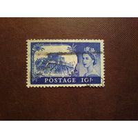 Великобритания 1955 г.Королева Елизавета II. Эдинбургский замок./19а/