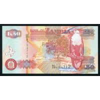 Замбия 50 квача 2003 г. P37d(2). UNC