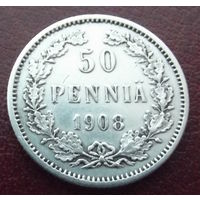 Финляндия в составе РИ. 50 пенни 1908
