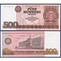ГДР, 500 марок 1985 г., P-33, UNC