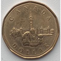 Канада 1 доллар 1992 г. 125 лет Конфедерации Канада. Парламент