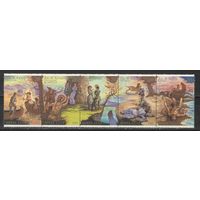 Марки СССР. 1989г. Фенимор Купер (сцепка)