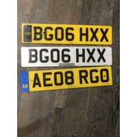 Номерные знаки авто для коллекции Англия