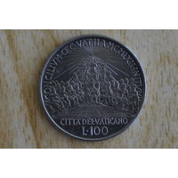 Ватикан 100 лир 1962 с 1 руб