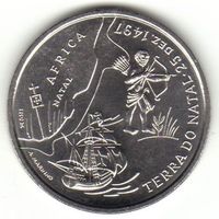 Португалия 200 эскудо, 1998 Путешествие Васко да Гамы в Индию 1498 UNC