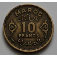 Марокко, 10 франков, 1371 (1952 год), XF