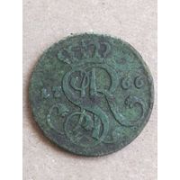 1 грош 1766 (27а9+)