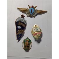 Знаки ссср , инструктор парашютист, классность, и другие