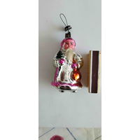 Елочная игрушка СССР . Дед Мороз с ёлкой и подарками.