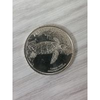 Коста-Рика черепаха чек. блеск