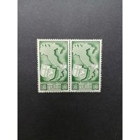 Польша 1946 Сцепка из двух марок из серии "Польский экспедиционный корпус в Италии. Армия генерала Владислава Андерса" (чистая**)