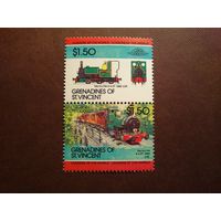 Сент-Винсент и Гренадины 1984 г.Локомотивы./п/