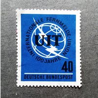 Марка Германия 1965 год 100 лет Международному союзу электросвязи