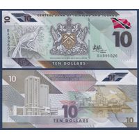 Тринидад и Тобаго, 10 долларов 2020 г, P-W62 (BA, полимер, краснохвостая чачалака), UNC