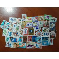 СПОРТ (44 чистые марки СССР)