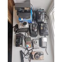 Фотоаппараты фото камеры винтажные разные CANON MINOLTA KODAK SAMSUNG Polaroid Fuji EXAKTA FONICS Maginon - 10 штук с 1 рубля !