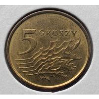 Польша. 5 грошей 2017 года. (*)