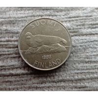 Werty71 Финляндия 5 марок 1993 Нерпа