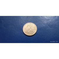 1 рубль 1999 Россия "А.С.Пушкин" 1999 ММД (Состояние на фото)