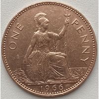 Великобритания 1 пенни 1966 г.