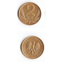 2 злотых Польша 1986 года