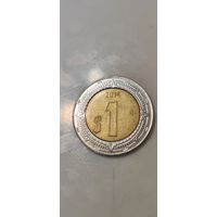 Мексика 1 песо 2014