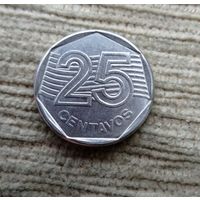 Werty71 Бразилия 25 сентаво 1995