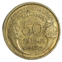 Франция 50 сантимов, 1937