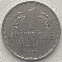 Германия 1 марка 1980 г. J