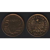 Польша y278 5 грош 2013 год (mw) (стар.тип) надп. вокруг орла (_alb2