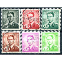 Бельгия - 1954-1970г. - король Бодуэн, служебные марки - 6 марок - гашёные. #2-Be-64-B-2