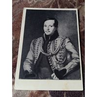ПОРТРЕТ МИХАИЛА ЮРЬЕВИЧА ЛЕРМОНТОВА.1837г-худ П.Е.ЗАБОЛОТСКИЙ.