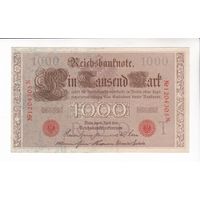 1000 МАРОК 1910 ГЕРМАНИЯ КРАСНАЯ ПЕЧАТЬ