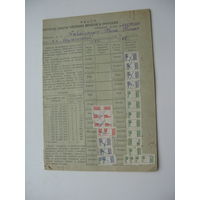 1966 г. Карточка уплаты профсоюзных взносов