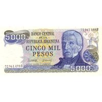 Аргентина 5000 песо образца 1977-1983 года UNC p305b(2)