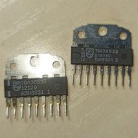 TDA3653B. Philips. Драйвер управления вертикальной кадровой разверткой ТВ. TDA3653