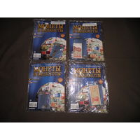 Монеты и банкноты 4 листа,номера 167,168,169,170 с вложениями.С рубля.