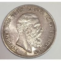 С рубля без мц! 2 марки 1888 Фридрих Пруссия патина! Ms!! в коллекцию!