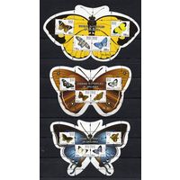 Шри-Ланка 2022 Бабочки.  3 блока Mi 227-229