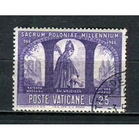 Ватикан - 1966 - Тысячелетняя католическая Польша 25L - [Mi.503] - 1 марка. Гашеная.  (Лот 6HW)-TG3P20